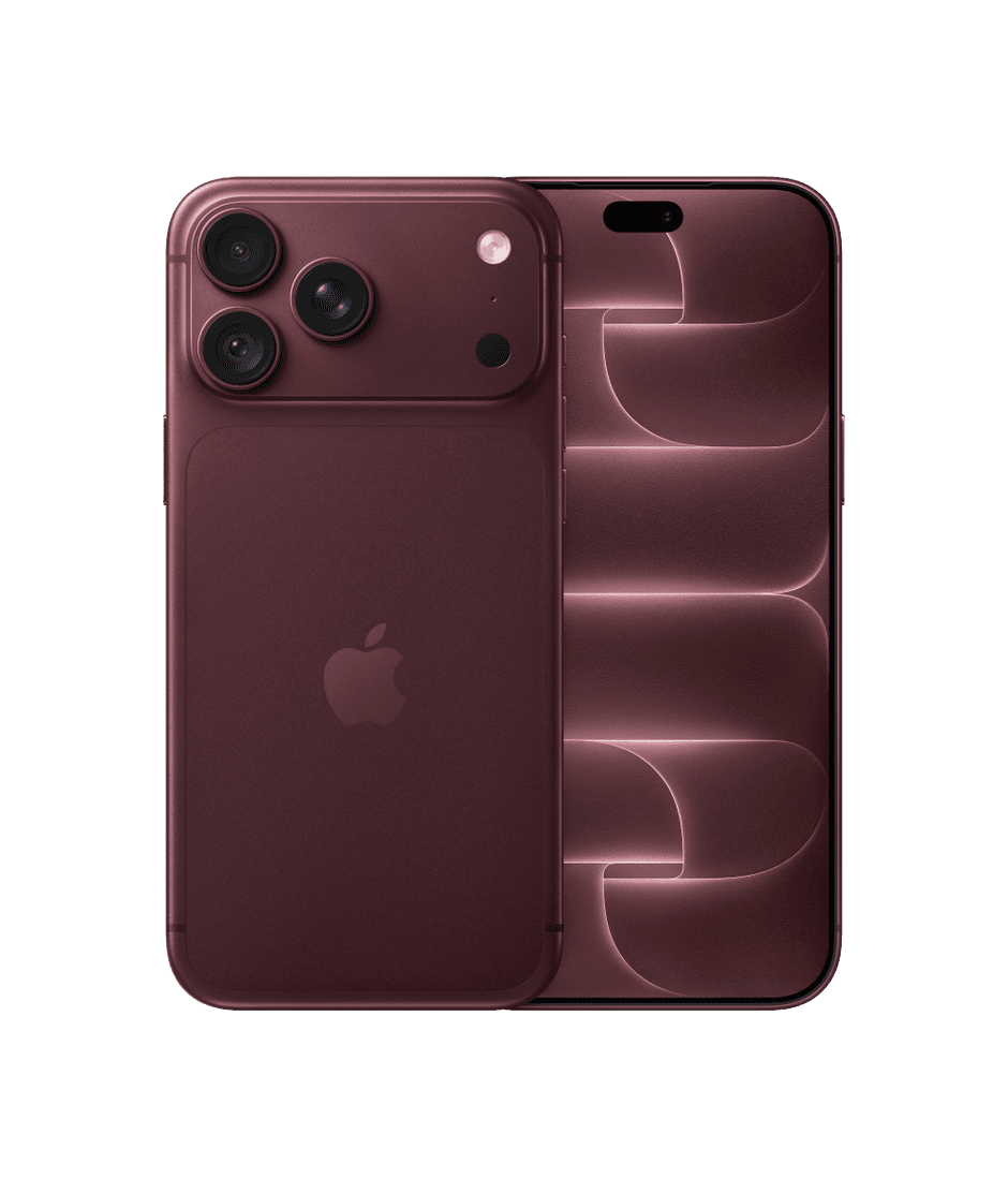iPhone 18 Pro Max in Burgundy, front and back