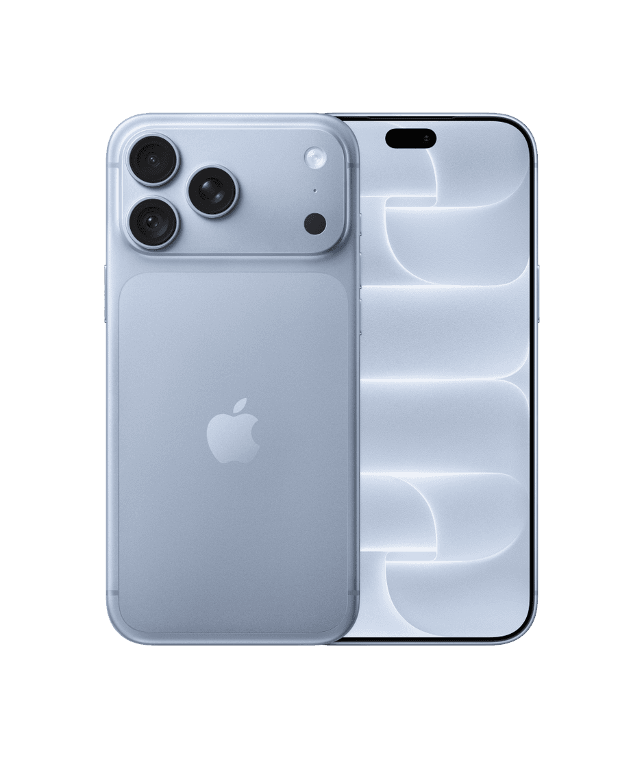 iPhone 18 Pro Max in Glacier, front and back